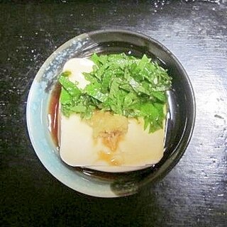 大葉と生姜の冷奴